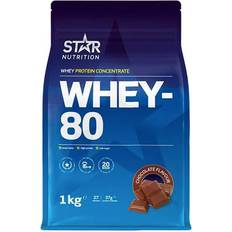 Restituerende Proteinpulver Star Nutrition Whey-80 Chocolate 1kg