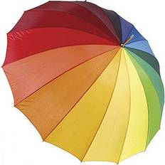 Nylon Paraplyer Drizzles Rainbow Golf Umbrella