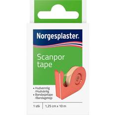 Norgesplaster Scanpor Bandasjetape 1,25cm x10m hudfarget dispenser