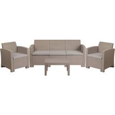Rattan Outdoor Lounge Sets Flash Furniture Seneca Outdoor Lounge Set
