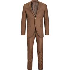 Herre Dresser Jack & Jones Solaris Super Slim Fit Suit - Brown/Emperador