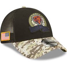 Children's Clothing New Era Youth Black/Camo Chicago Bears 2022 Salute To Service 9FORTY Snapback Trucker Hat