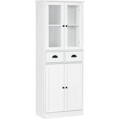 Kitchen pantry cabinets Homcom Freestanding Kitchen Pantry Storage Cabinet 23.5x61.2"