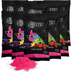 Photo Props, Party Hats & Sashes Chameleon Colors Color Powder, Vibrant Pink Holi Color, 10 Pounds 1 Pound per Packet Pack of 10