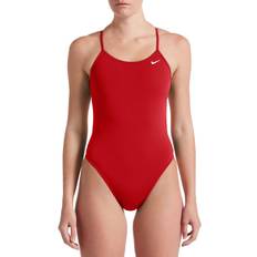 Nike Swimsuits Nike Women's Hydrastrong Solid Cut-Out Back One Piece Swimsuit, 24, University Red
