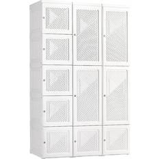 Clothing Storage Homcom Organizer With Cube Storage Wardrobe 41x67"
