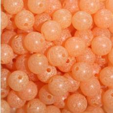 Plastic Beads TroutBeads MottledBeads, 8 mm. Glow Roe