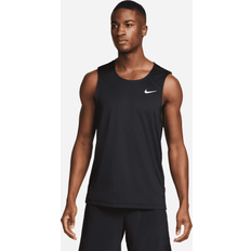 Nike Men Tank Tops Nike Men's Dri-FIT Ready Tank Top in Black/Cool Grey/White Fit2Run