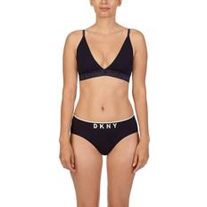 DKNY Bras DKNY Seamless Litewear Rib Bralette Bra - Black