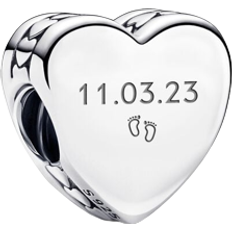 Pandora Charms & Pendants Pandora Engravable Heart Charm - Silver