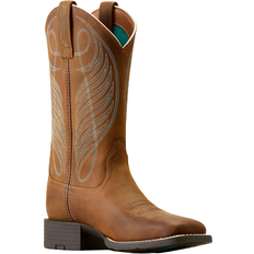 Ariat Shoes Ariat Round Up Wide Square Toe Western Boot W - Powder Brown