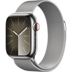 Apple Watch Series 9 Wearables Apple Watch Series 9 Cellular 41mm Stainless Steel Case with Milanese Loop