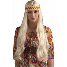 Forum Novelties Blonde Hippie Chick Wig with Headband