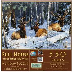 Sunsout Full House Three Kings Two Jacks 550 Pieces