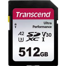 512 GB - SDXC Minnekort Transcend 340S Ultra Performance SDXC Class 10 UHS-I U3 V30 A2 160/90MB/s 512GB