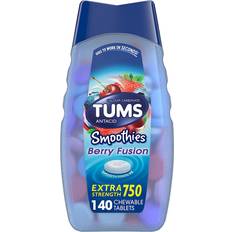 Tums Smoothies Extra Strength Antacid Tablets Berry Fusion 140 Stk.