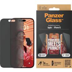 PanzerGlass Skjermbeskyttere PanzerGlass Ultra-Wide Fit Privacy Screen Protector for iPhone 15