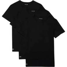 Lacoste Men T-shirts Lacoste Men's Crew Neck T-shirt 3-pack - Black