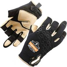 Gardening Gloves Ergodyne ProFlexÂ 720LTR Heavy-Duty Leather-Reinforced Framing Gloves Black
