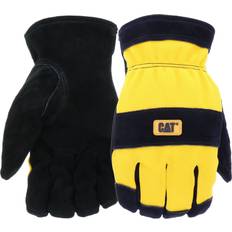 Cat Men's Indoor/Outdoor Palm Work Gloves Black/Yellow pair