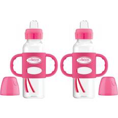 Dr. Brown's Baby Bottle Dr. Brown's Milestones Transitional Sippy Bottle with Silicone Handles Pink 2pk