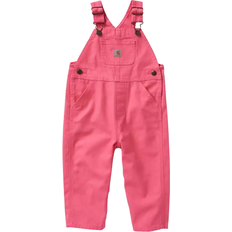 Babies Pants Children's Clothing Carhartt Girl's Loose Fit Canvas Bib Overalls - Pink Lemonade