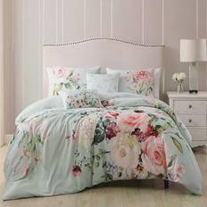 Cotton Bedspreads Bebejan Rose on Misty Bedspread Green