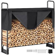 Firewood Shed Vevor 4.3ft outdoor firewood rack with cover firewood