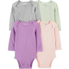 Carter's Baby Long-Sleeve Bodysuits 4-piece - Multi