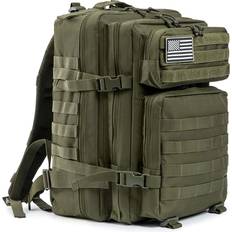 Laptop/Tablet Compartment Hiking Backpacks JupiterGear Tactical 45L Molle Rucksack Backpack Army Green