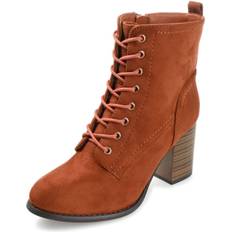 Orange Boots Journee Collection Women's Baylor Lace-Up Booties