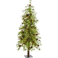 5ft pre lit christmas tree Nearly Natural 5Ft Pre-Lit Wyoming Alpine & Pinecone Artificial Christmas Tree