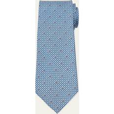 Ties Ferragamo Men's Maglia Silk Tie BLUETTE