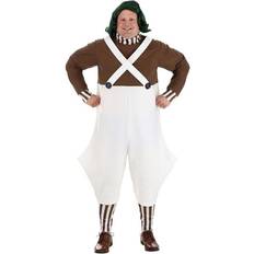Jerry Leigh Men's Willy Wonka Oompa Loompa Costume Plus Size
