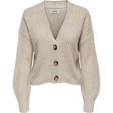 Only Carol Texture Knitted Cardigan - Grey/Pumice Stone