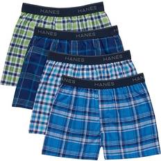 Hanes Boy's Ultimate Woven Boxer Brief 4-pack - Plaids
