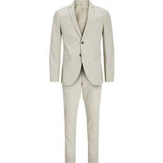 Herre Dresser Jack & Jones Franco Slim Fit Suit - Grey/Pure Cashmere