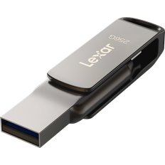 256 GB USB Flash Drives LEXAR JumpDrive Dual Drive D400 256GB Type-A/Type-C