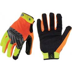 IRONCLAD IEX-HVP-05-XL Hi-Vis Mechanics Touchscreen Gloves, XL, Orange/Yellow