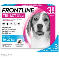 Frontline Hunde Haustiere Frontline TRI-ACT gegen Zecken, Flöhe