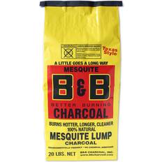 Charcoal B&B & charcoal 00054 all-natural mesquite lump charcoal, 20lbs