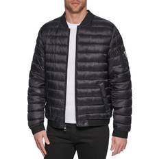 Guess Men Jackets Guess Men's Quilted Puffer Jacket Black
