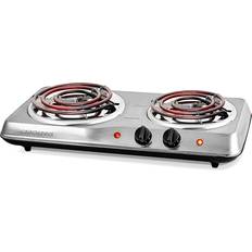 Freestanding Cooktops Ovente Electric Double Coil Burner