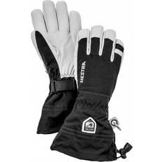 Vanntett Tilbehør Hestra Army Leather Heli Ski 5-Finger Gloves - Black