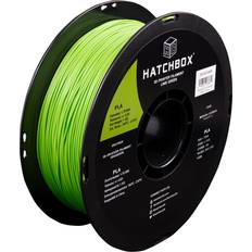 Hatchbox pla 1.75 mm 3d printer filament in lime green, 1kg spool