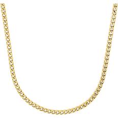 Golden - Herren Halsketten s.Oliver Mens Curb Chain - Gold