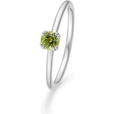 Mads Z Ringer Mads Z Poetry Solitaire Peridot Ring 2146053-56 Woman 925 sterling silver
