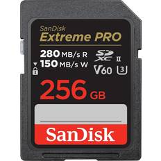 Sandisk extreme pro 256gb SanDisk Extreme PRO SDXC Class 10 UHS-II U3 V60 280/150MB/s 256GB