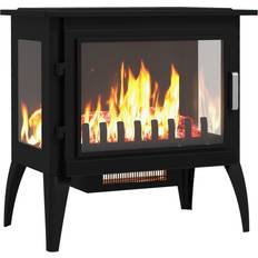 Homcom Fireplaces Homcom 24" electric fireplace stove with realistic flame, 1000w/1500w
