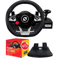 Wheel & Pedal Sets EVORETRO Gaming Steering Wheel for Nintendo Switch PS4 and PC Games